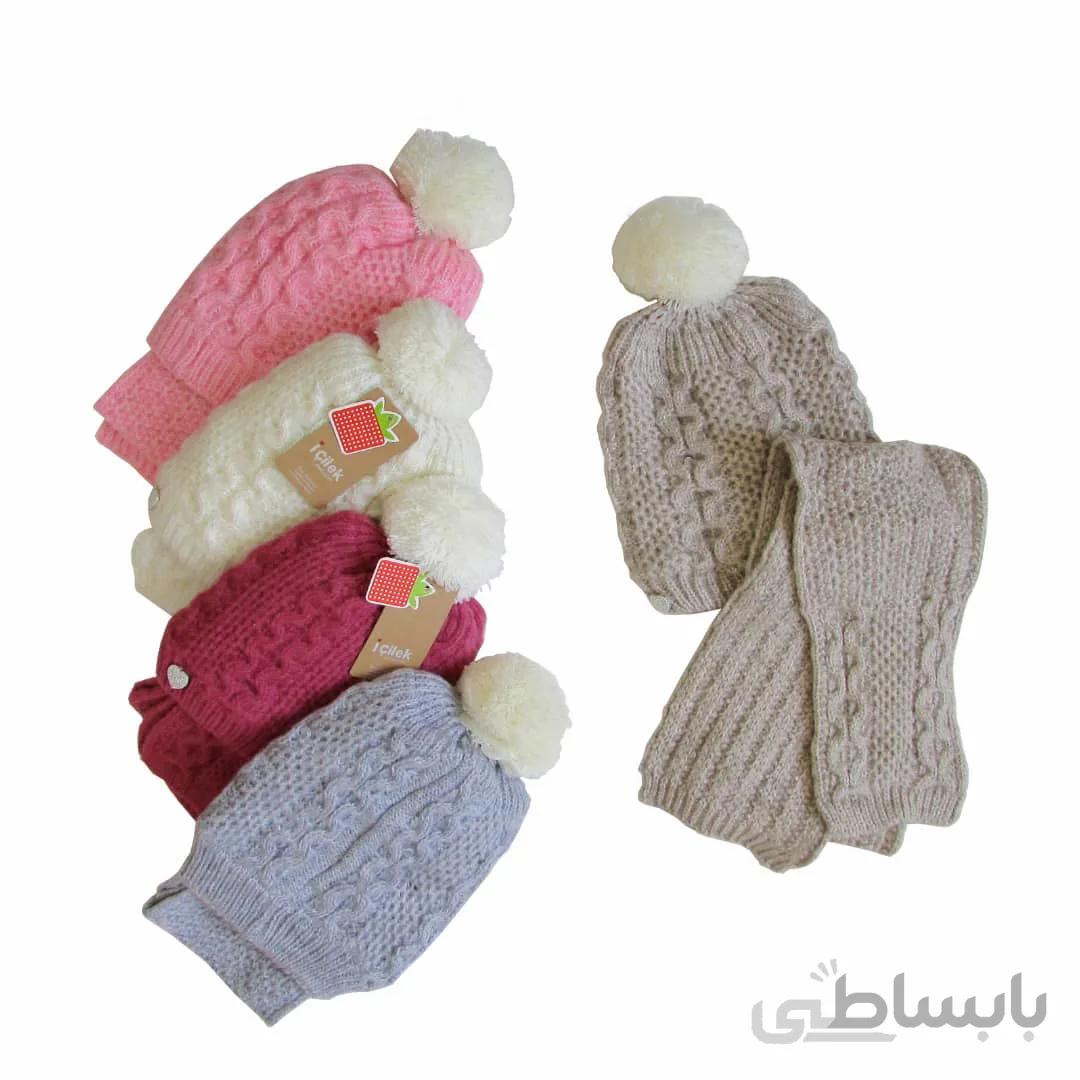 ست کلاه و شالگردن دخترانه