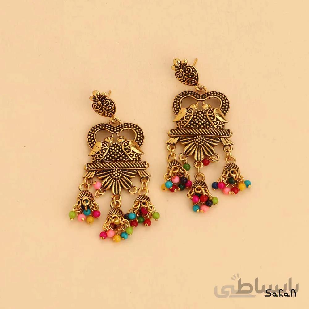 گوشواره لوستری منگوله دار