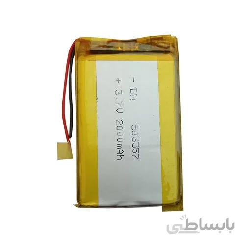 باتری لیتیوم پلیمر 3.7 ولت 2000 میلی آمپر 503557