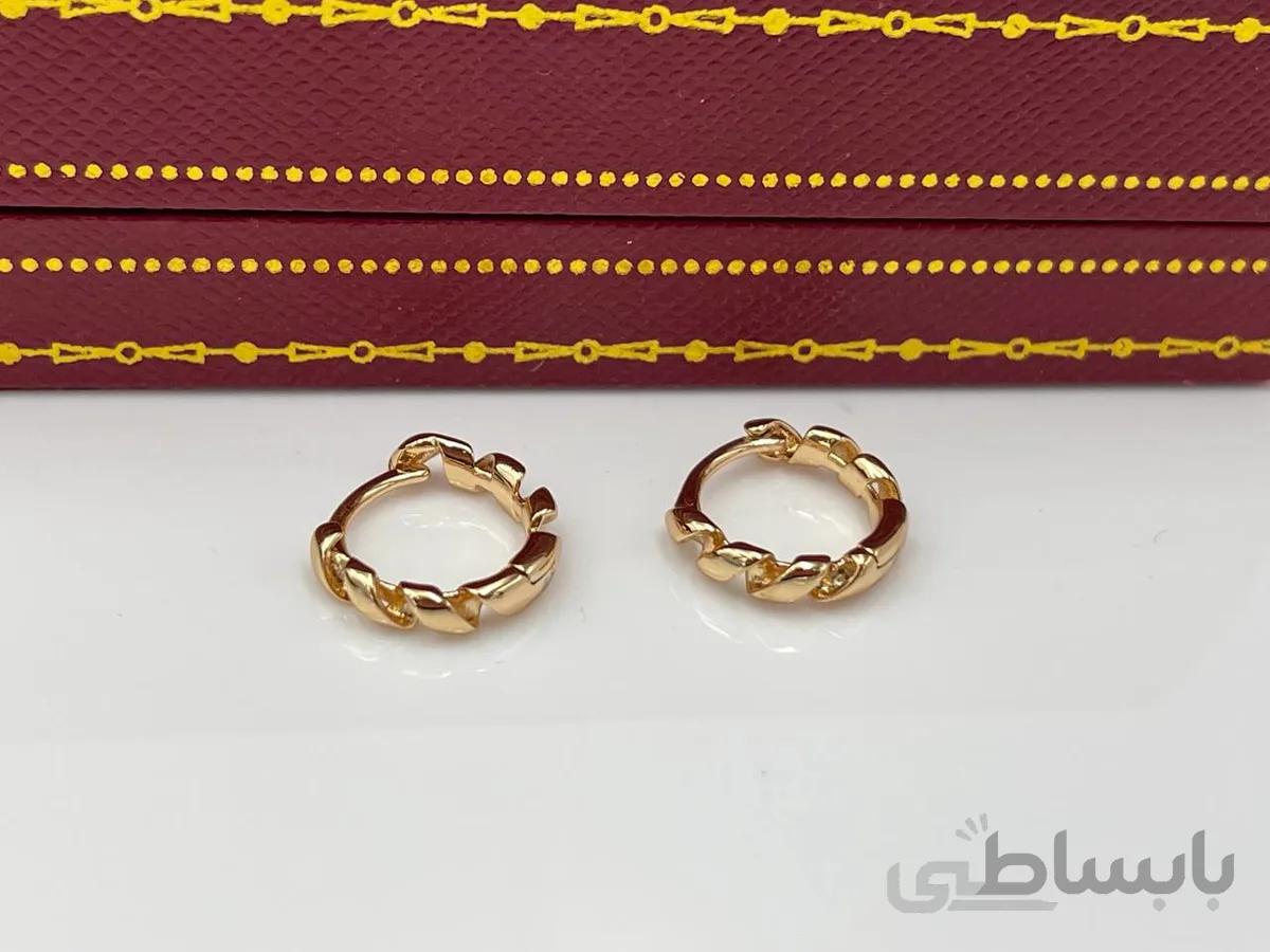 گوشواره ژوپینگ حلقه ای پیچ پیچی