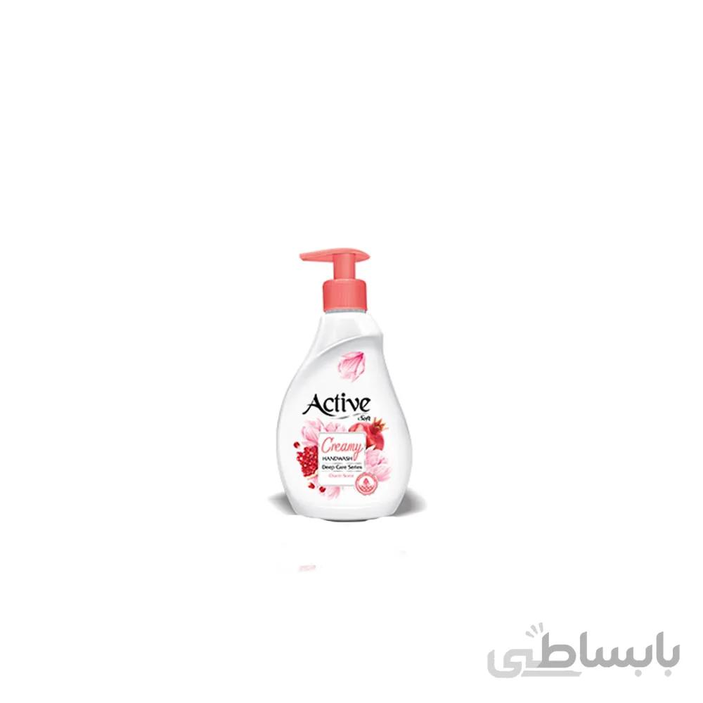 مایع دستشویی کرمی اکتیو مدل pink حجم 350 میلی لیتر