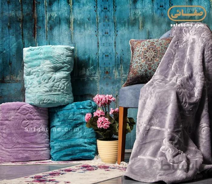 پتو مسافرتی گل برجسته تیسا رنگبندی