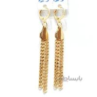 گوشواره استیل دو زنجیره