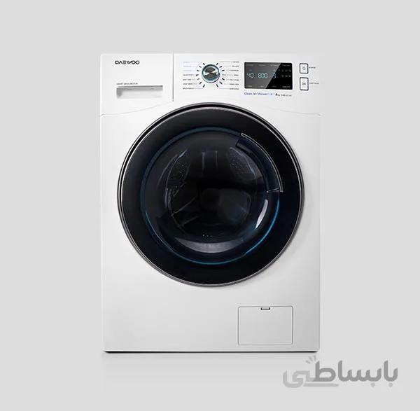 لباسشویی دوو 8 کیلویی بدون تسمه Daewoo DWK-8540V primo ا Daewoo DWK-8540 primo Washing Machine 8k Direct Drive 1400rpm کد 343358