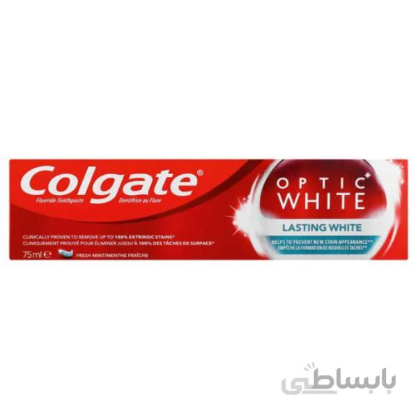 خمیر دندان کلگیت مدل Optic White حجم 75 میلی لیتر ا Colgate Optic White Toothpaste 75ml