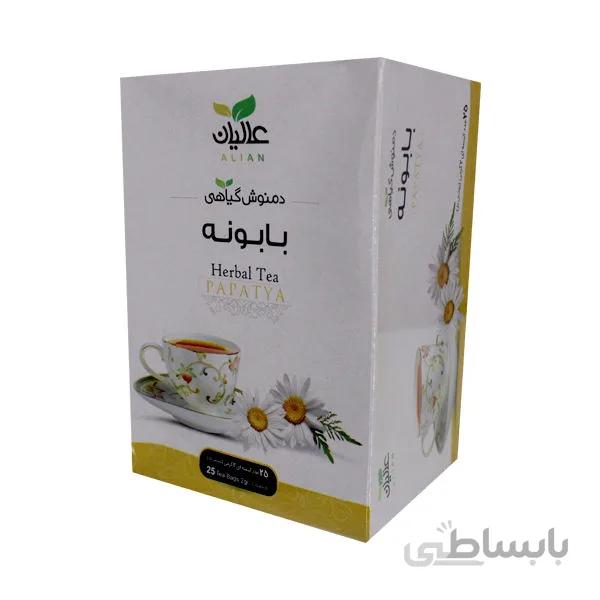 دمنوش تک گیاه بابونه عالیان سبز