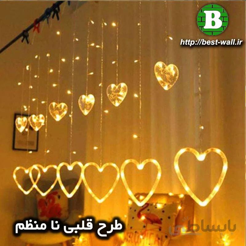 ریسه نوری طرح قلبی نا منظم