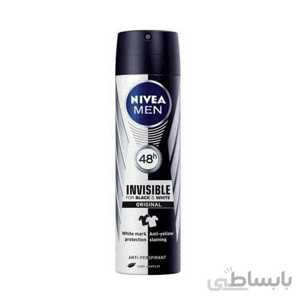 اسپری ضد تعریق مردانه نیوآ مدل Black & White X5 ANTI حجم 150 میلی لیتر