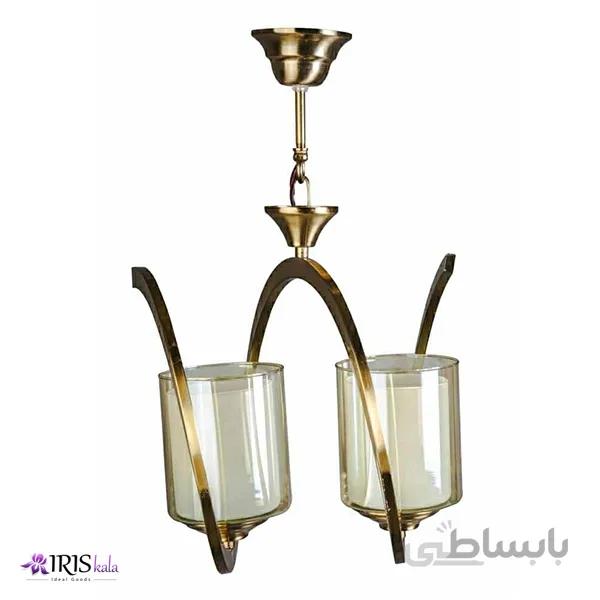 لوستر فنری دو شعله