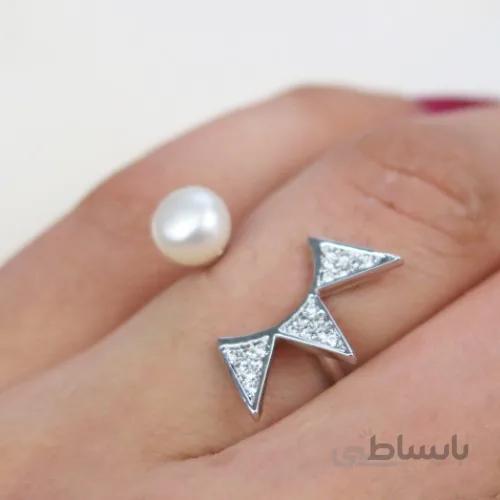 انگشتر تاج و مروارید