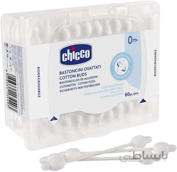 گوش پاک کن محافظ دار 60 عددی چیکو Chicco