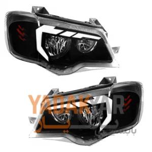 چراغ جلو اسپرت پراید 132 و 111 طرح T ا Audi T Front Light For Pride 132 And 111 Headlights