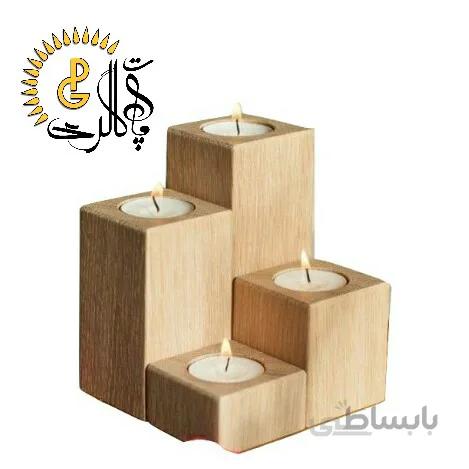 جاشمعی چهار تکه چوبی