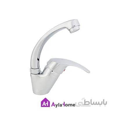 شیر روشویی علم ضخیم کوتاه موست مدل میلان کروم