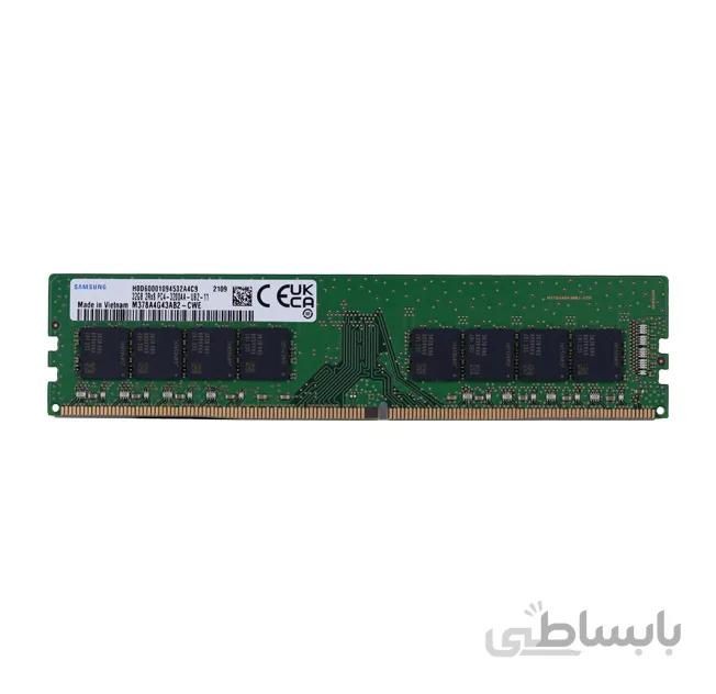 رم دسکتاپ DDR4 سامسونگ 3200MHz مدل Samsung PC4-25600U ظرفیت 32 گیگابایت