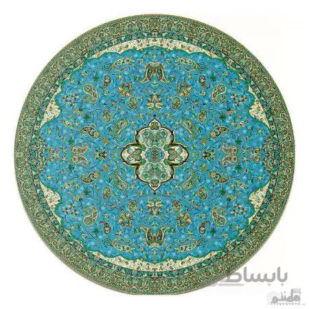 رومیزی گرد ترمه طرح شاه عباسی کد 814