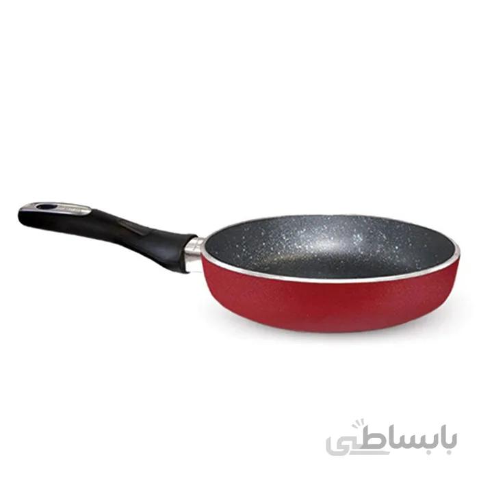 تابه تک دسته سایز 18 گرانیتا زرشکی زرساب کد GT-218R