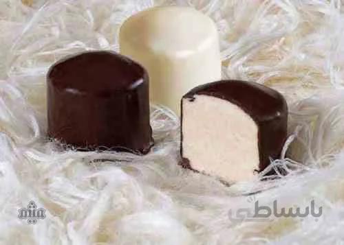 پشمک لقمه ای با روکش کاکائو تبریز