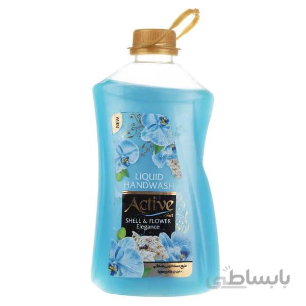 مایع دستشویی اکتیو صدفی ابی مقدار 2500 گرم