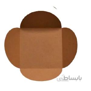 جعبه هدیه کرافت (12 در 12 سانت )