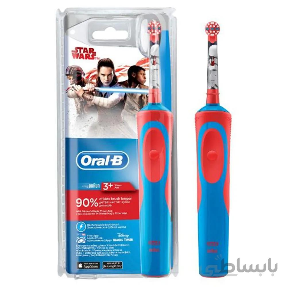 مسواک برقی کودک اورال بی پسرانه بالای 3 سال ا Oral B Star Wars Up3 Toothbrush