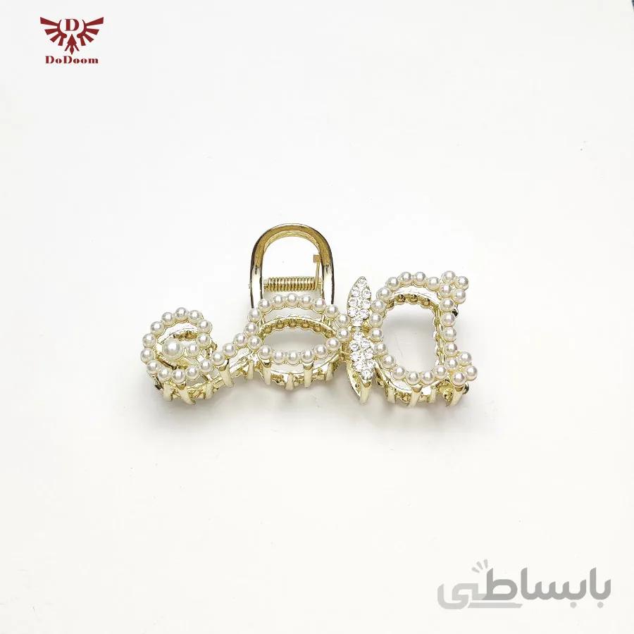 کلیپس فلزی گربه مروارید نگین C 166