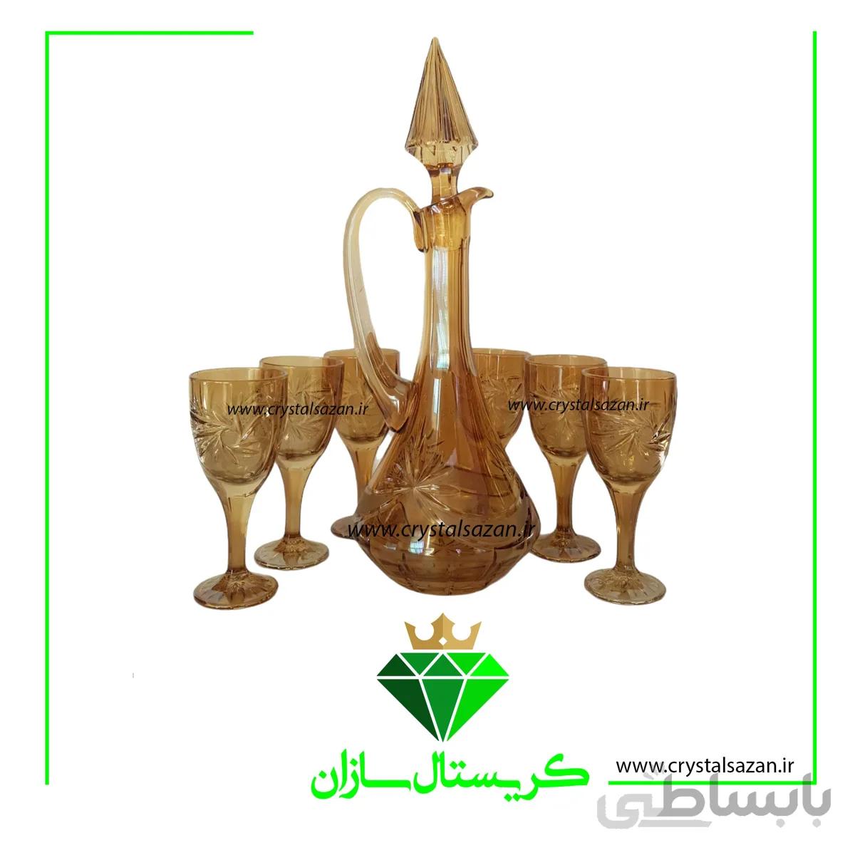 تنگ و جام کریستال سازان مدل تابان J1242