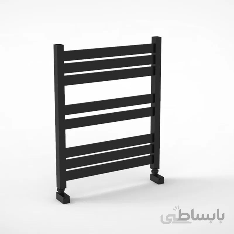 حوله خشک کن استیل فلت مشکی مستطیلی