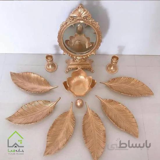 ظرف هفت سین برگ طلایی