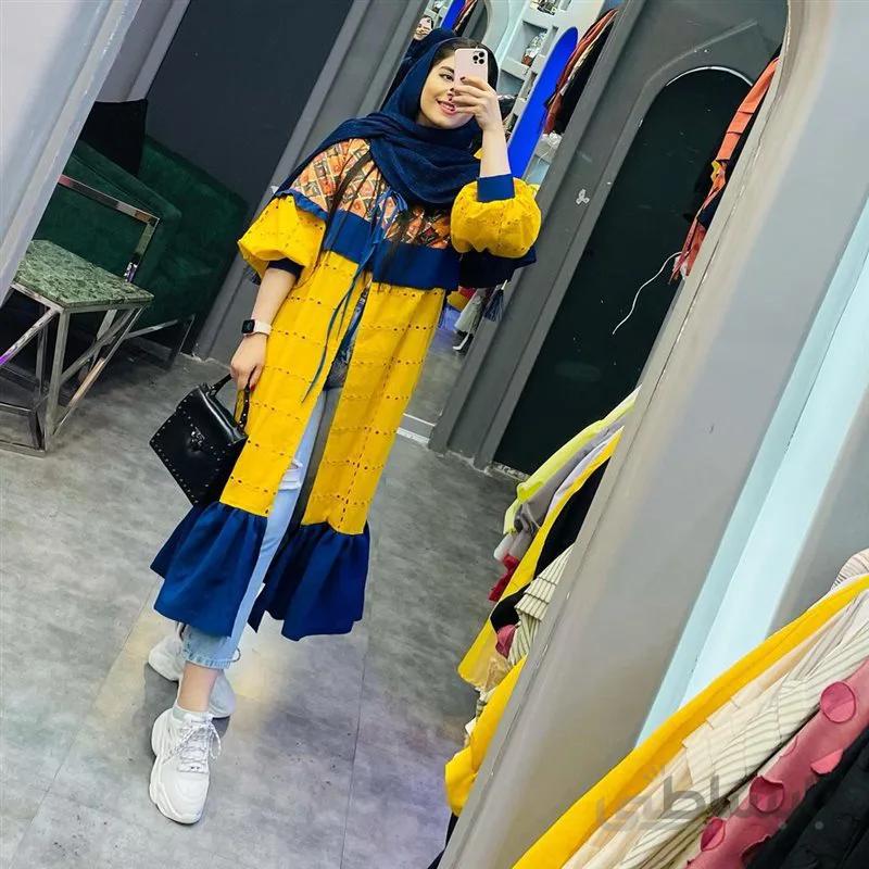 مانتو زنانه هندی چیندار کد110