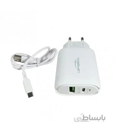 شارژر فست LAPRAMOL مدل LP-C10 به همراه کابل تایپ سی
