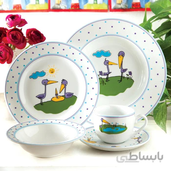 سرویس چینی 5 پارچه کودک پلیکان