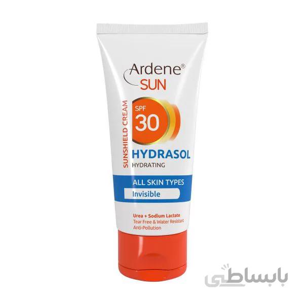 کرم ضدآفتاب SPF30 هیدراسول بی رنگ آردن