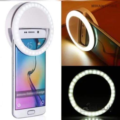 رینگ لایت گوشی موبایل Selfie Ring Light for Mobile Phone Camera ا Selfie Ring Light for Mobile Phone Camera