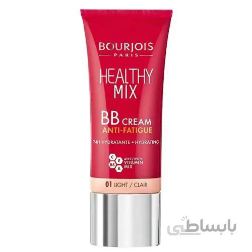 بی بی کرم ویتامینه Healthy Mix بورژوا Bourjois درخشان و مرطوب کننده | ۳۰ میل ا Bourjois Healthy Mix Anti-Fatigue BB Cream 30ml