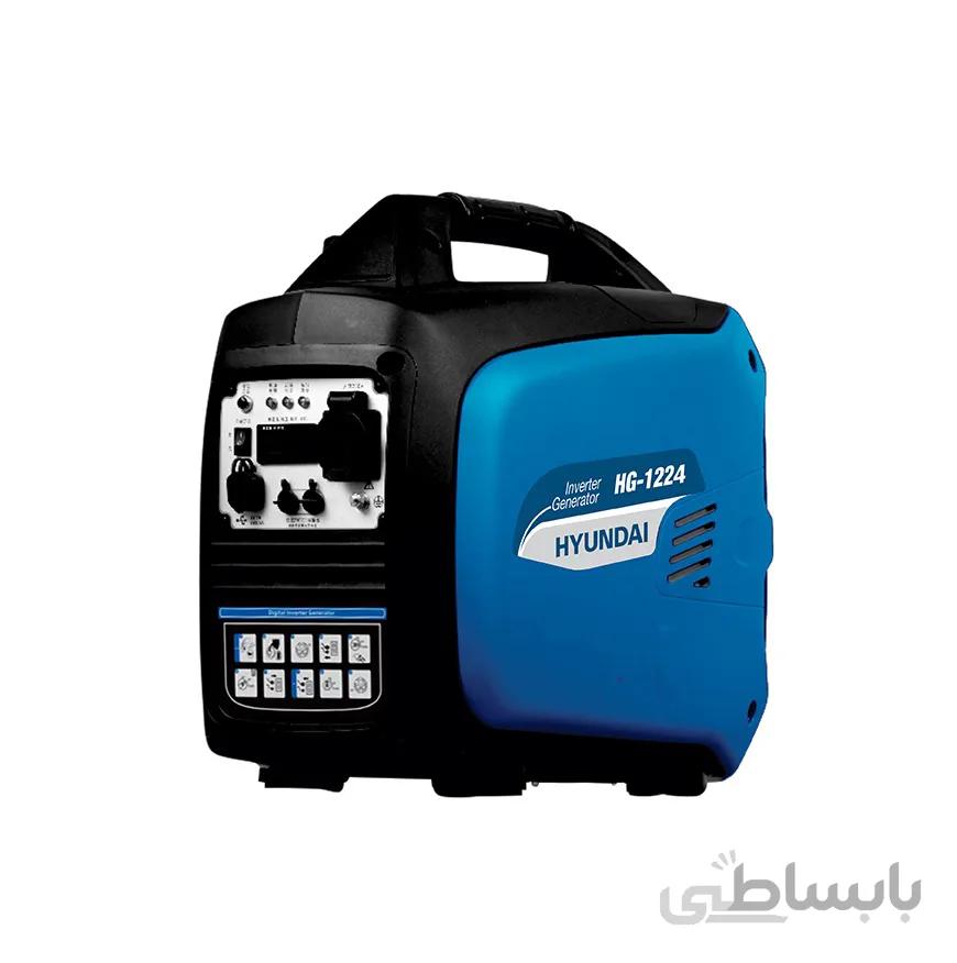 موتور برق اینورتر دیجیتال بنزینی هندل دستی 2400 وات هیوندای مدل HG1224