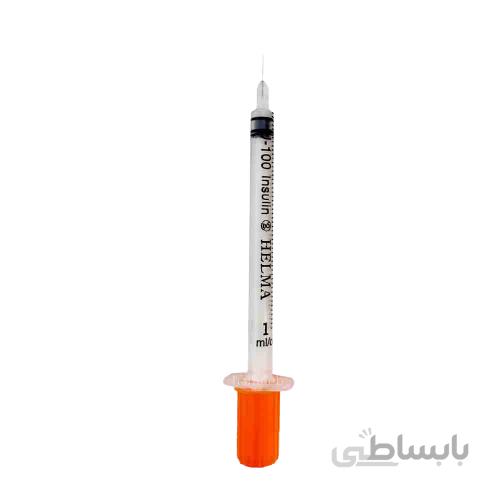 سرنگ انسولين يکپارچه حلما – بسته 100عددی
