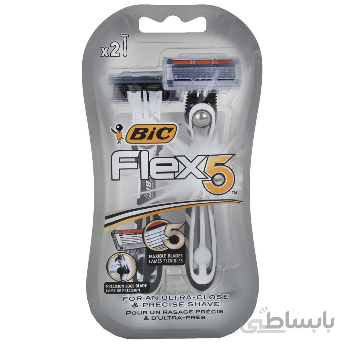 خود تراش بیک مدل Flex 5 بسته 2 عددی