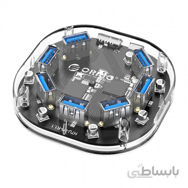 هاب 7 پورت USB 3.0 اوریکو مدل H7U-U3 ا Hub 7-port USB 3.0 Orico model H7U-U3