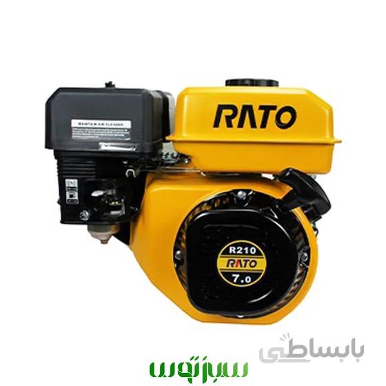 موتور تک بنزینی راتو 7 اسب مدل R210 ا GSOLINE ENGINE RATO R210