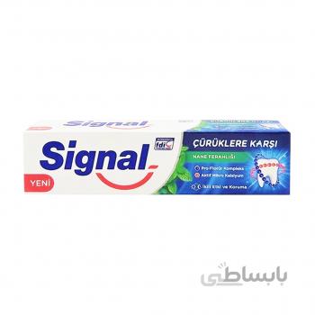 خمیر دندان ضد پوسیدگی سیگنال مدل عصاره نعنا ۱۰۰ میل