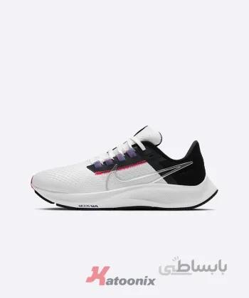 کتونی مردانه نایک ایر زوم پگاسوس 38 Nike Air Zoom Pegasus 38 White And Black