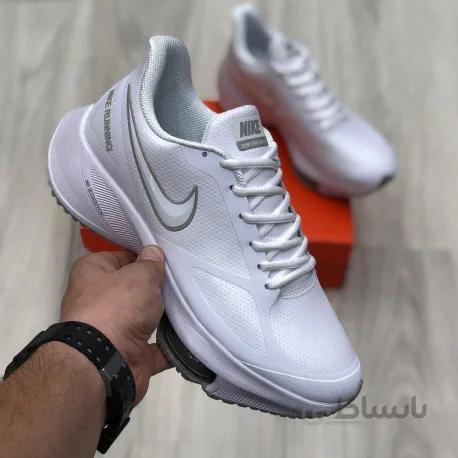 کتانی اورجینال نایک زوم ایکس وین فلو رویه چرم سفید Nike Zoom Winflo 37x