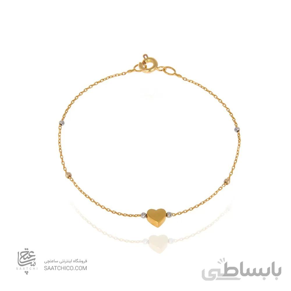 پابند طلا زنانه طرح قلب CA401