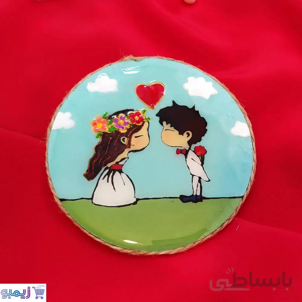 مگنت یخچال فانتزی طرح عروس و دوماد