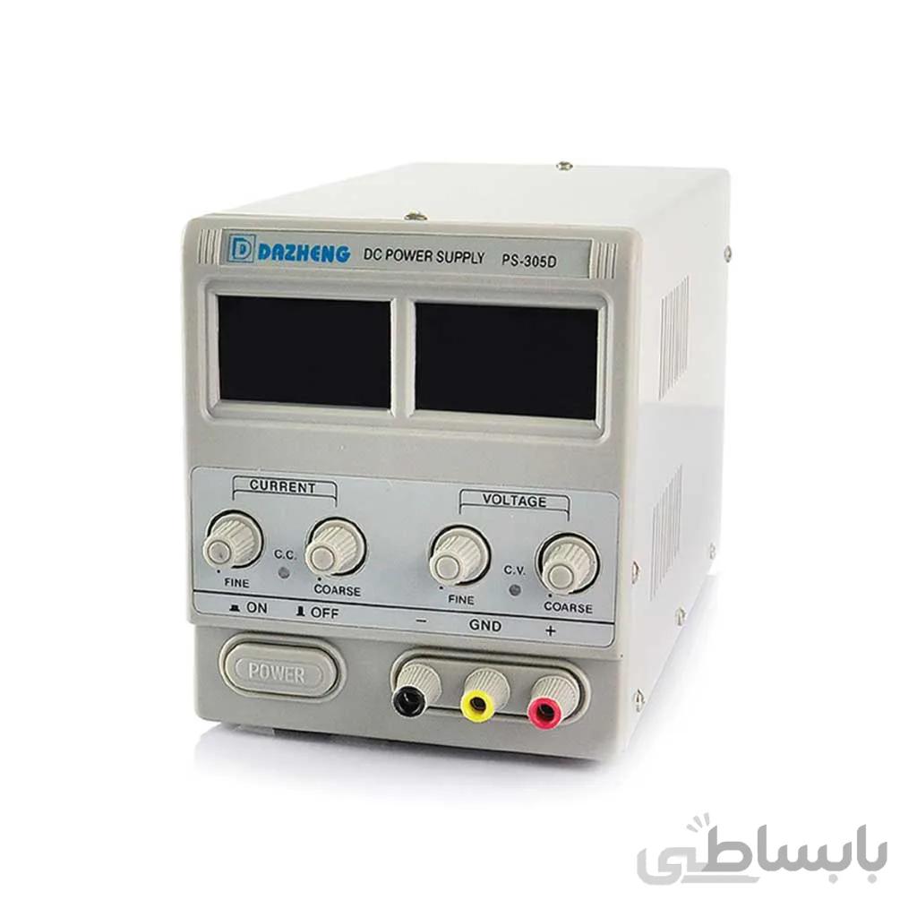 منبع تغذیه داژنگ (+ضمانت) ۳۰ولت/ ۵آمپر DAZHENG PS-A305D ا با ضمانت
