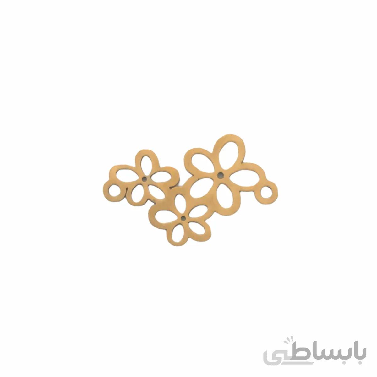 پلاک دستبند استیل طرح شکوفه