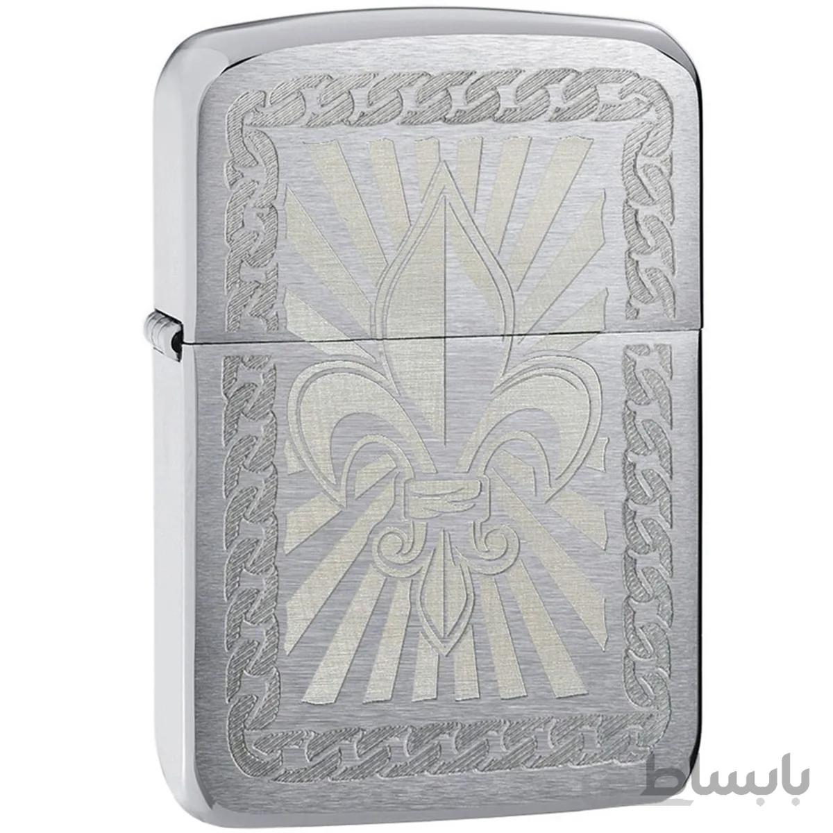 فندک زيپو مدل Fleur De Lis کد 28325 ا Zippo Fleur De Lis 28325 Lighter