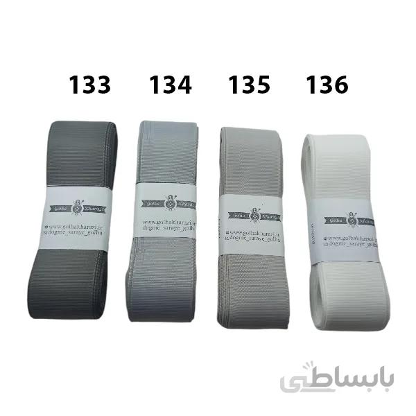 روبان گروگن 4 سانتی طیف طوسی کد 10452