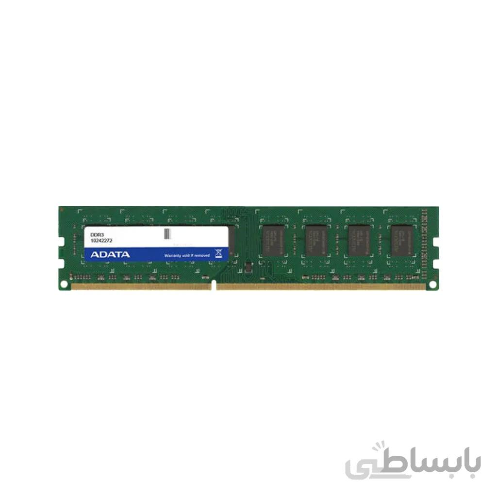رم کامپیوتر ای دیتا مدل Premier DDR3 1600MHz ظرفیت 4 گیگابایت ا Adata Premier PC3-12800 4GB DDR3 1600MHz 240Pin U-DIMM Ram